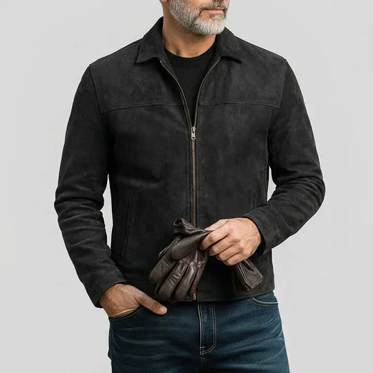 MALIOT™ | Suede Zip Jacket