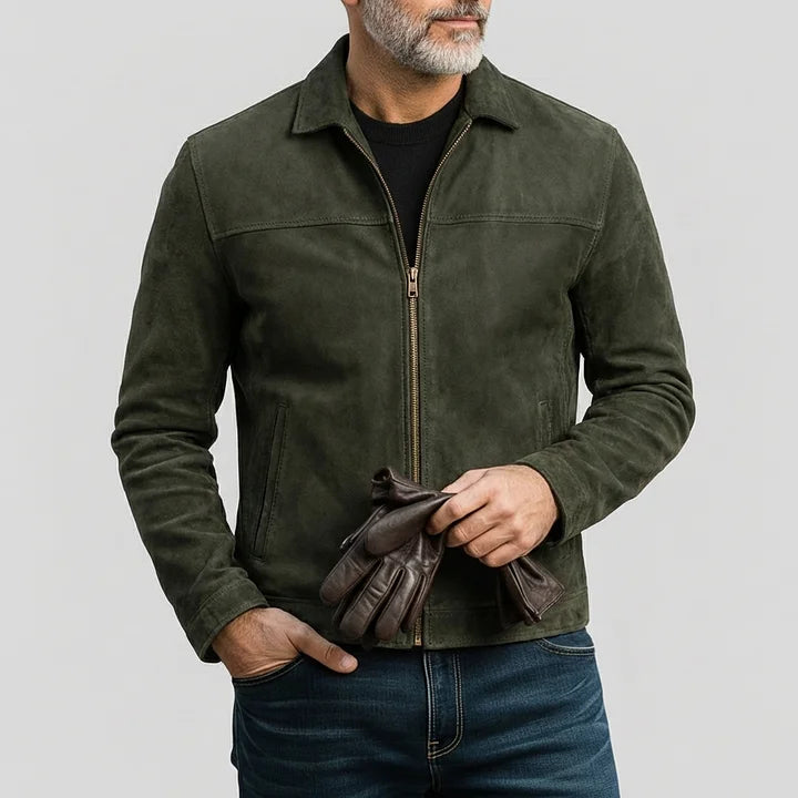 MALIOT™ | Suede Zip Jacket