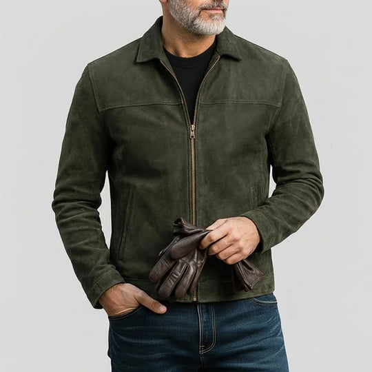 MALIOT™ | Suede Zip Jacket