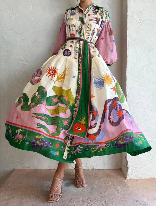 TINA™ | Italienisches Maxikleid