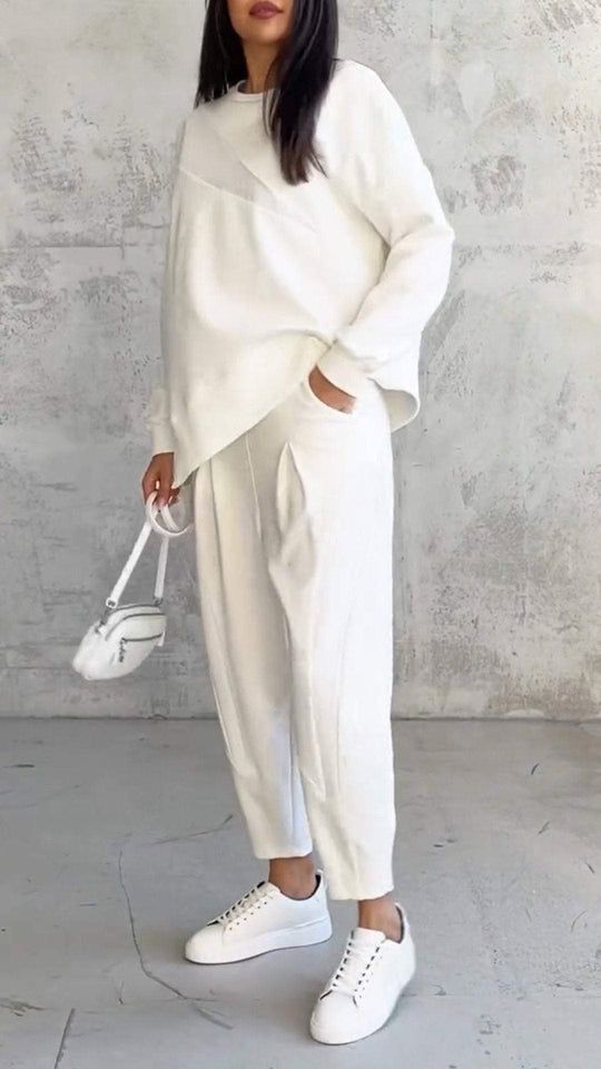 BABETTE™ | Two-piece set with round neckline and long sleeves