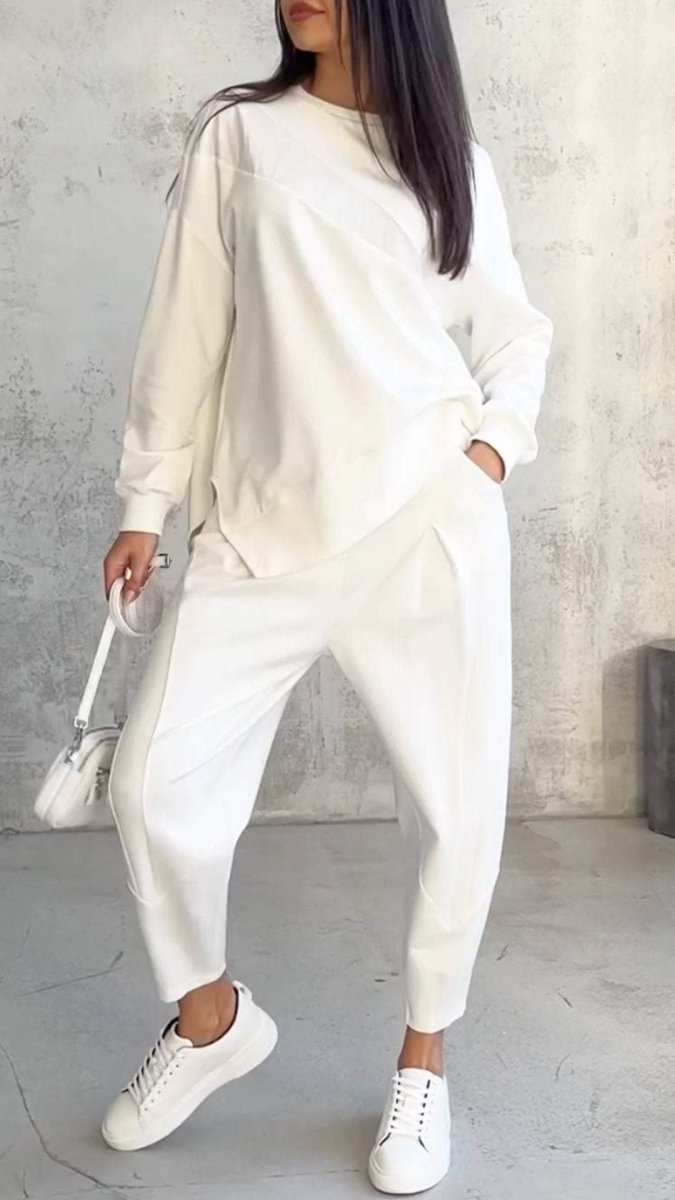 BABETTE™ | Two-piece set with round neckline and long sleeves