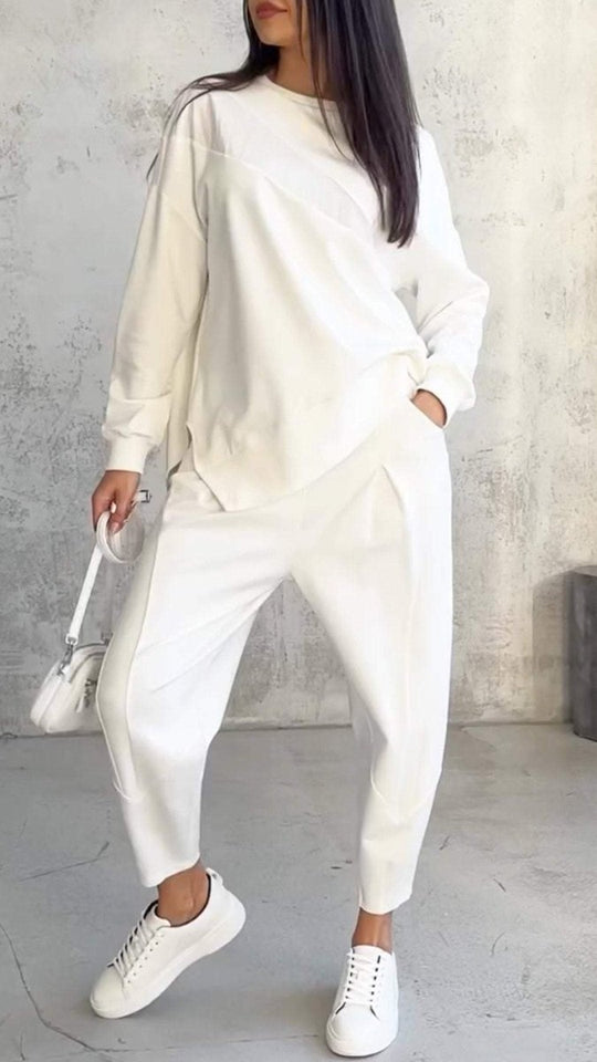 BABETTE™ | Two-piece set with round neckline and long sleeves