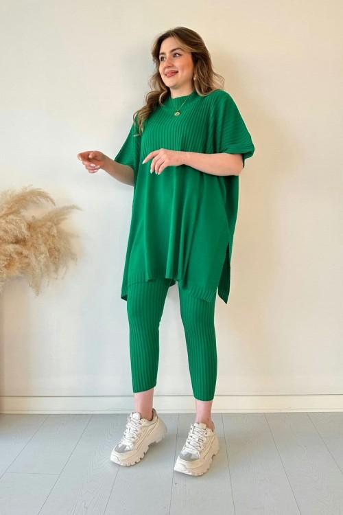 JACKIE™ | Zweiteiliges gestricktes Stretch-Damenset (Oberteil + Hose)