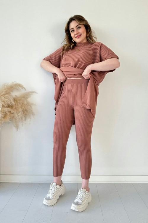 JACKIE™ | Zweiteiliges gestricktes Stretch-Damenset (Oberteil + Hose)