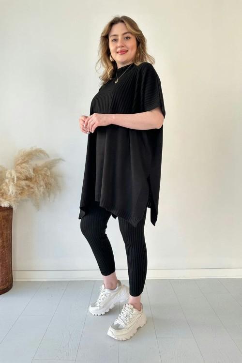 JACKIE™ | Zweiteiliges gestricktes Stretch-Damenset (Oberteil + Hose)