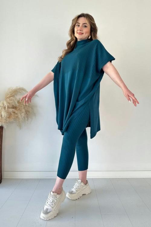 JACKIE™ | Zweiteiliges gestricktes Stretch-Damenset (Oberteil + Hose)