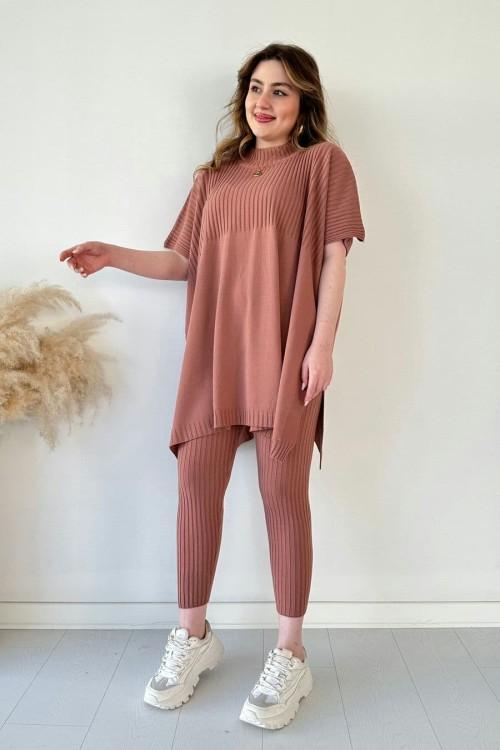 JACKIE™ | Zweiteiliges gestricktes Stretch-Damenset (Oberteil + Hose)