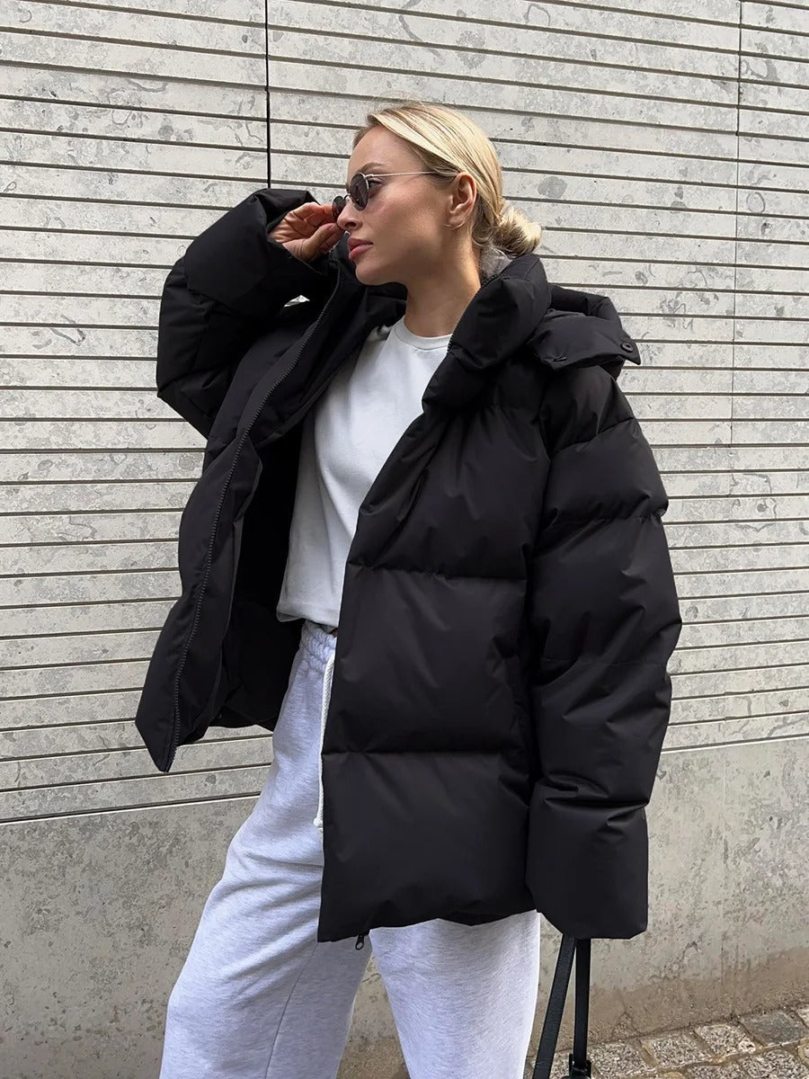 OSANG™ I Wattierte Jacke mit Kapuze aus Baumwolle
