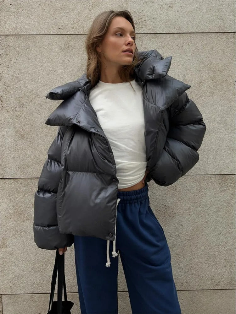 OSANG™ I Wattierte Jacke mit Kapuze aus Baumwolle