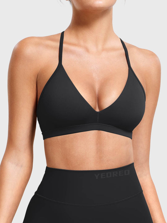 AURELIE™ | Sports Bra with V-neck