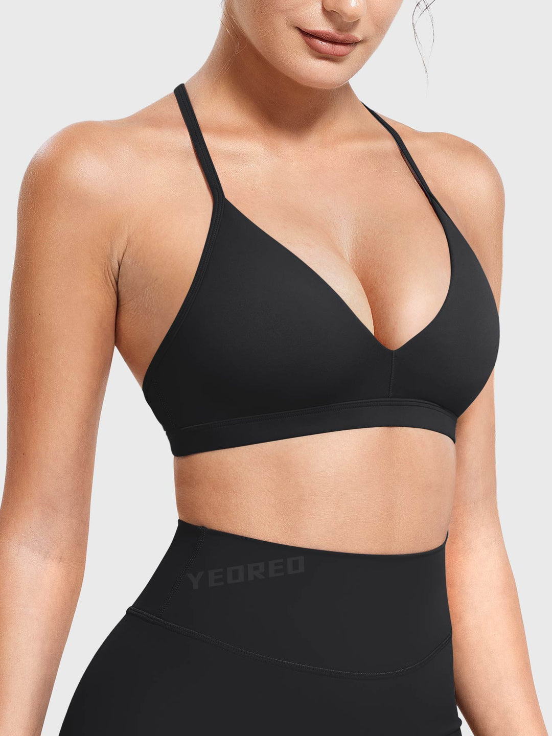 AURELIE™ | Sports Bra with V-neck