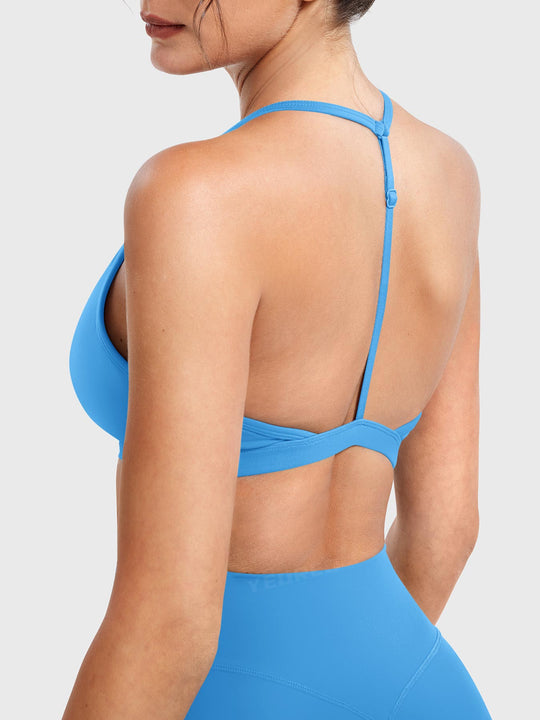 AURELIE™ | Sports Bra with V-neck