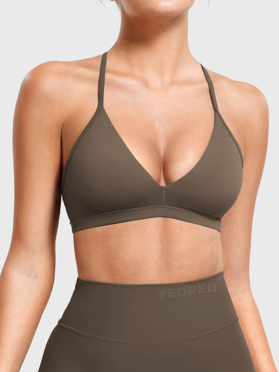 AURELIE™ | Sports Bra with V-neck