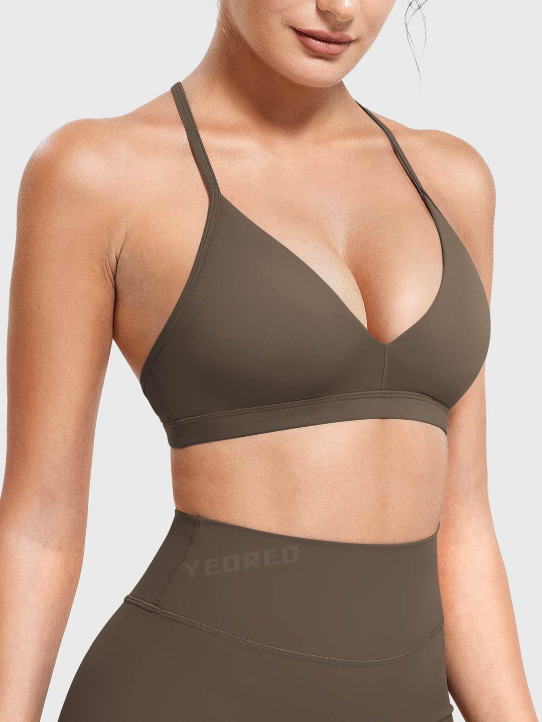 AURELIE™ | Sports Bra with V-neck