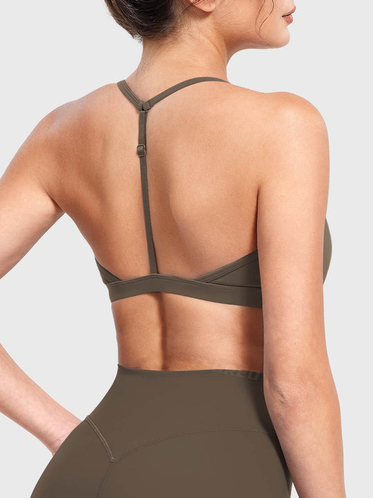 AURELIE™ | Sports Bra with V-neck