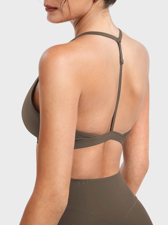 AURELIE™ | Sports Bra with V-neck