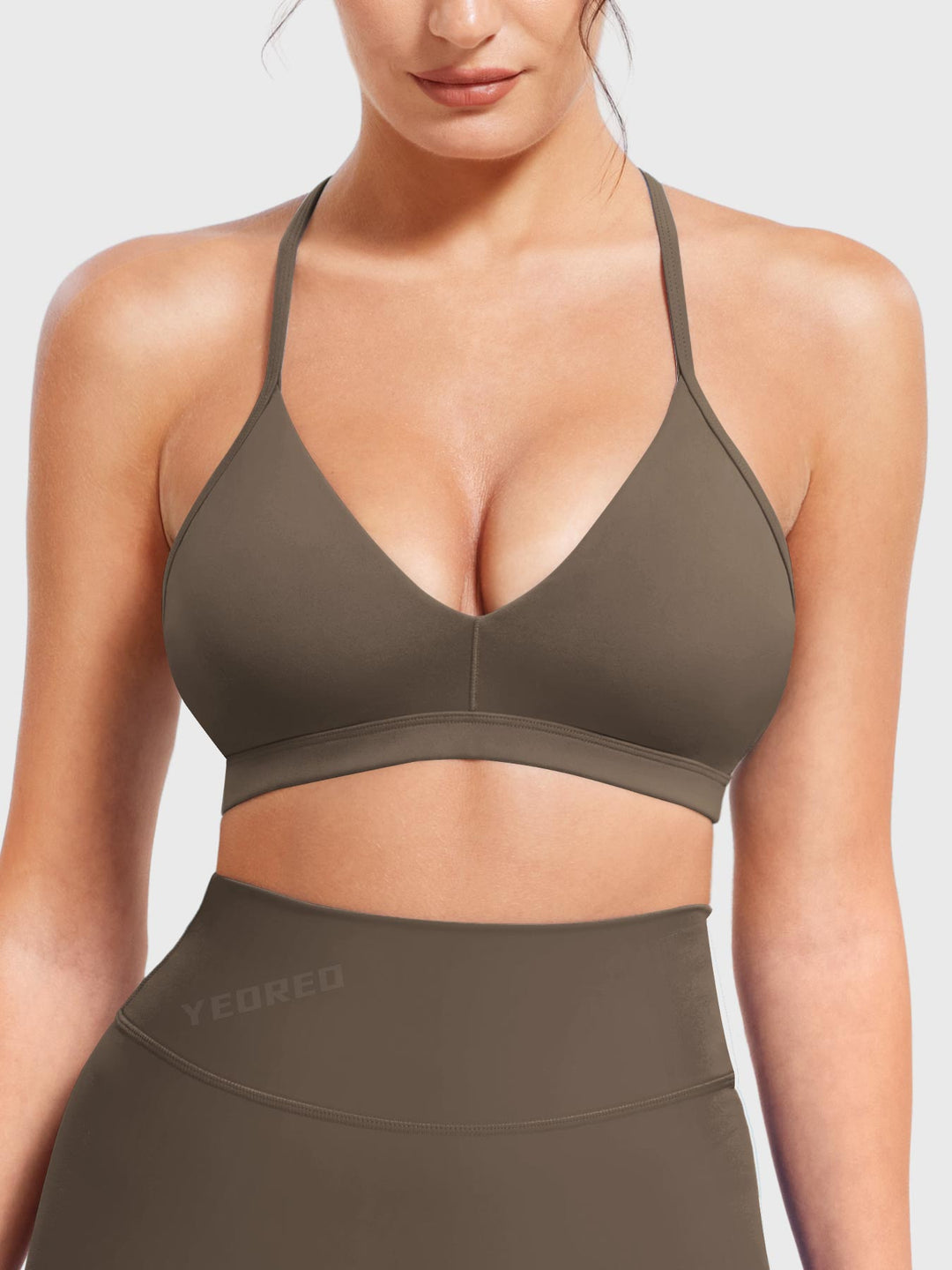 AURELIE™ | Sports Bra with V-neck