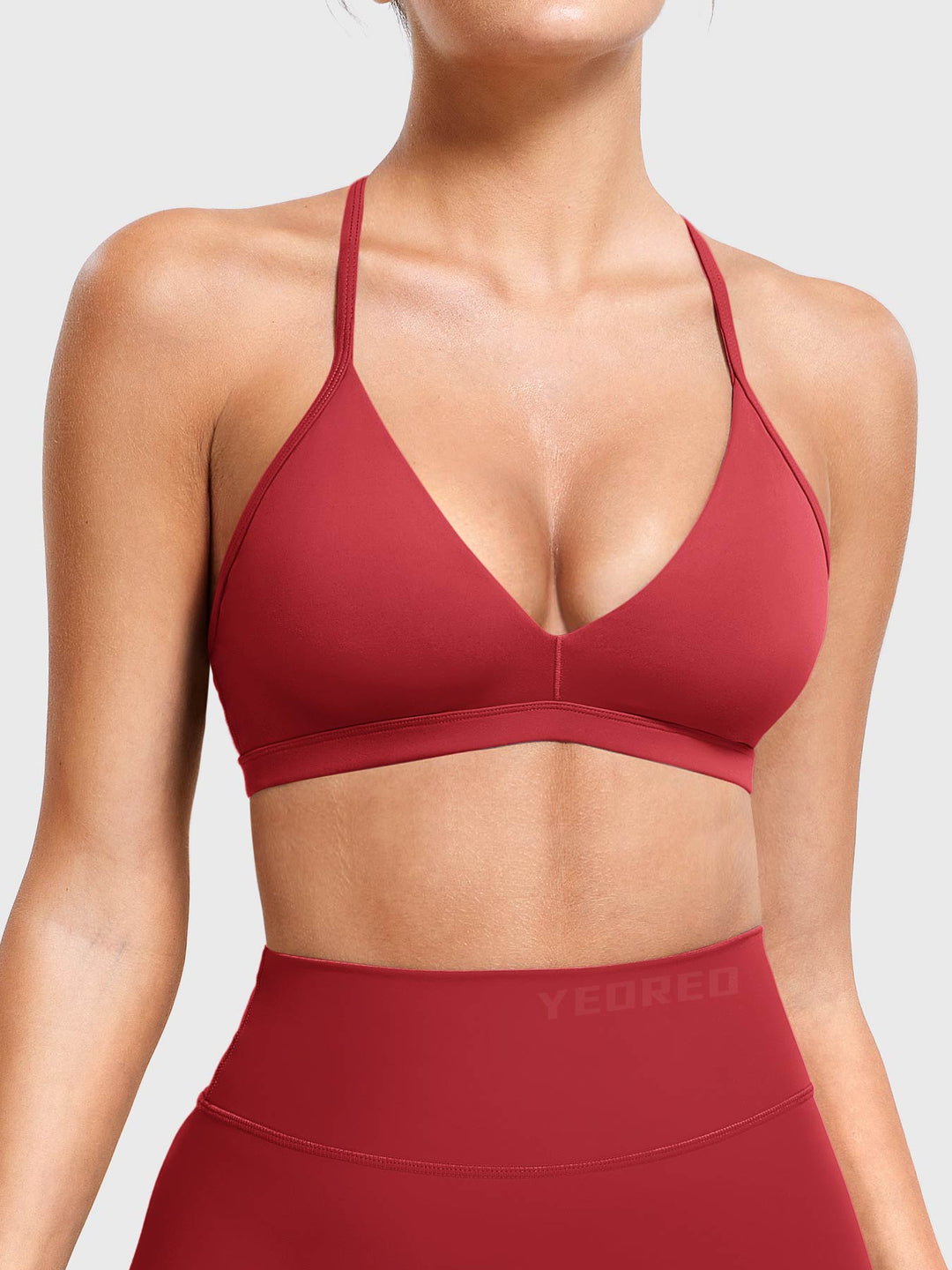 AURELIE™ | Sports Bra with V-neck