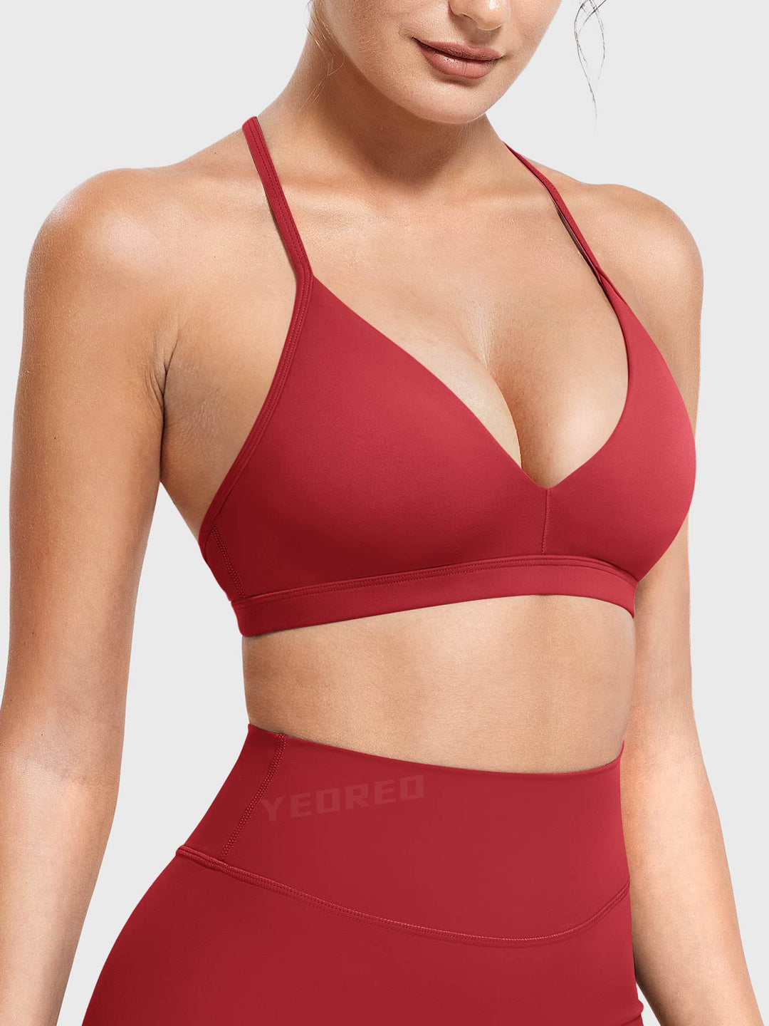 AURELIE™ | Sports Bra with V-neck