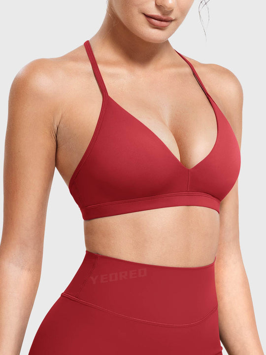 AURELIE™ | Sports Bra with V-neck