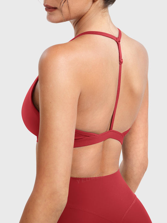 AURELIE™ | Sports Bra with V-neck