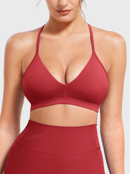AURELIE™ | Sports Bra with V-neck