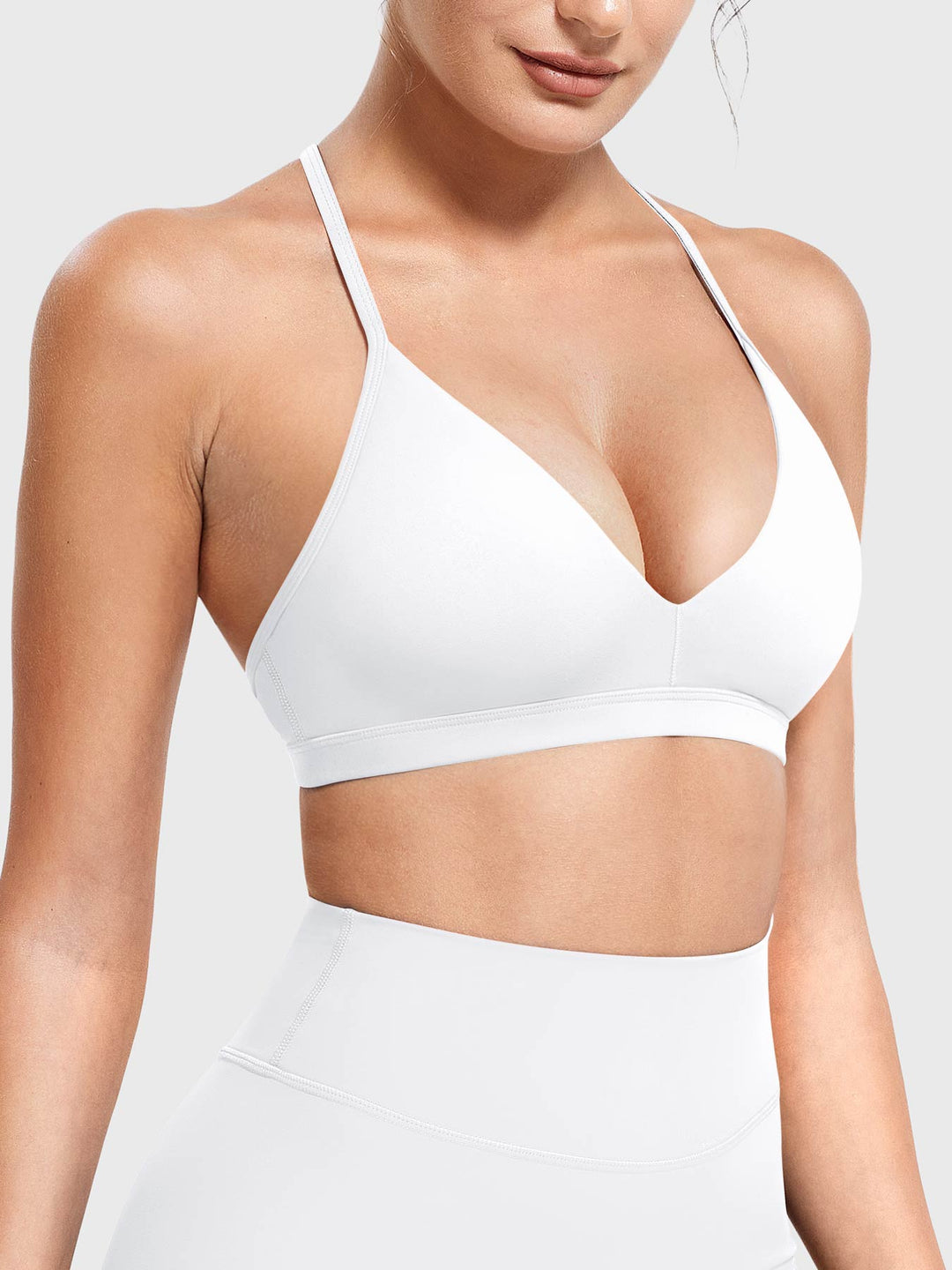 AURELIE™ | Sports Bra with V-neck